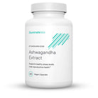A digital rendering of a bottle of Illuminate Labs Ashwagandha Extract Capsules on a white background
