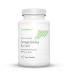 A digital rendering of a bottle of Illuminate Labs Ginkgo Biloba Extract Capsules on a white background