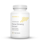 A digital rendering of a bottle of Illuminate Labs Panax Ginseng Extract Capsules on a white background