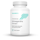 A digital rendering of a bottle of Illuminate Labs Ashwagandha Extract Capsules on a white background