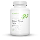 A digital rendering of a bottle of Illuminate Labs Ginkgo Biloba Extract Capsules on a white background